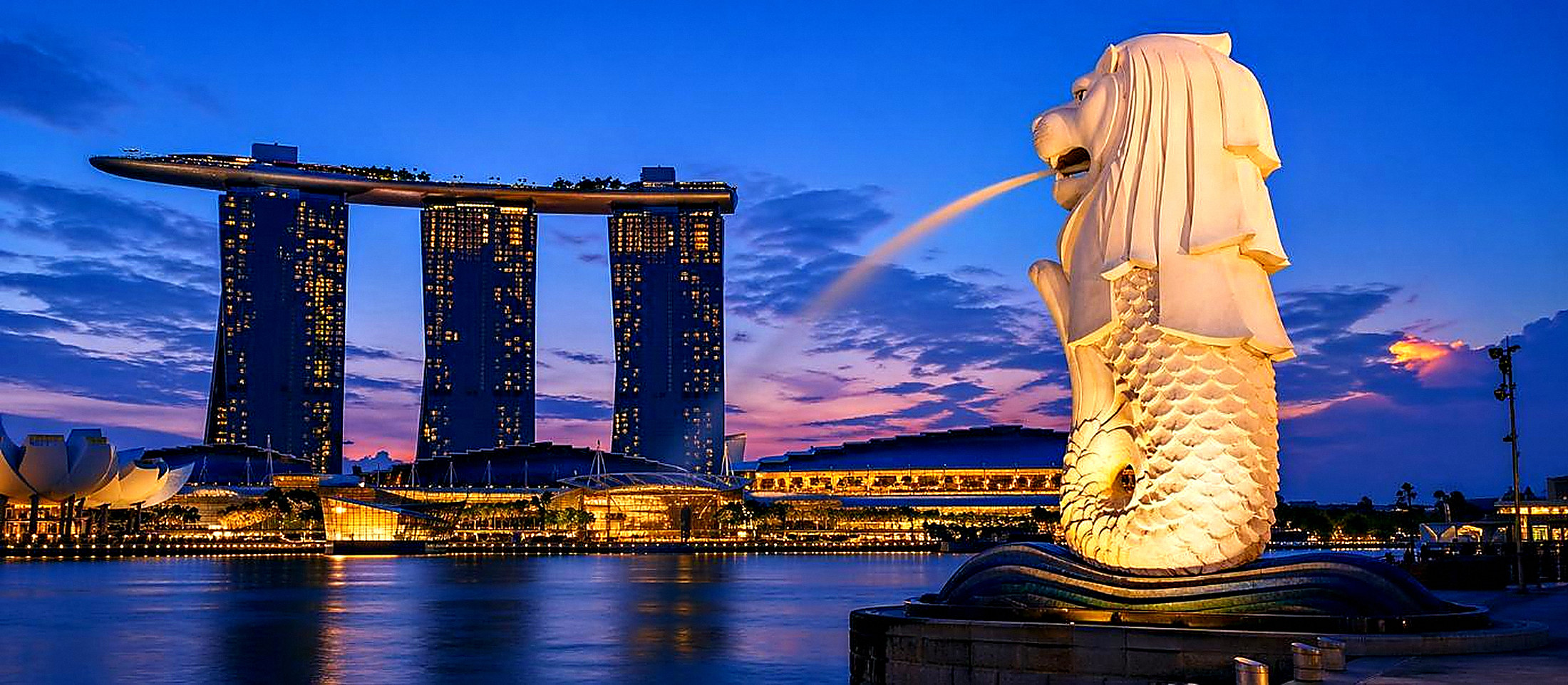Singapore city skyline